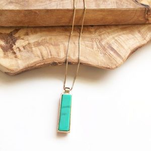Express gold black green reversible necklace
